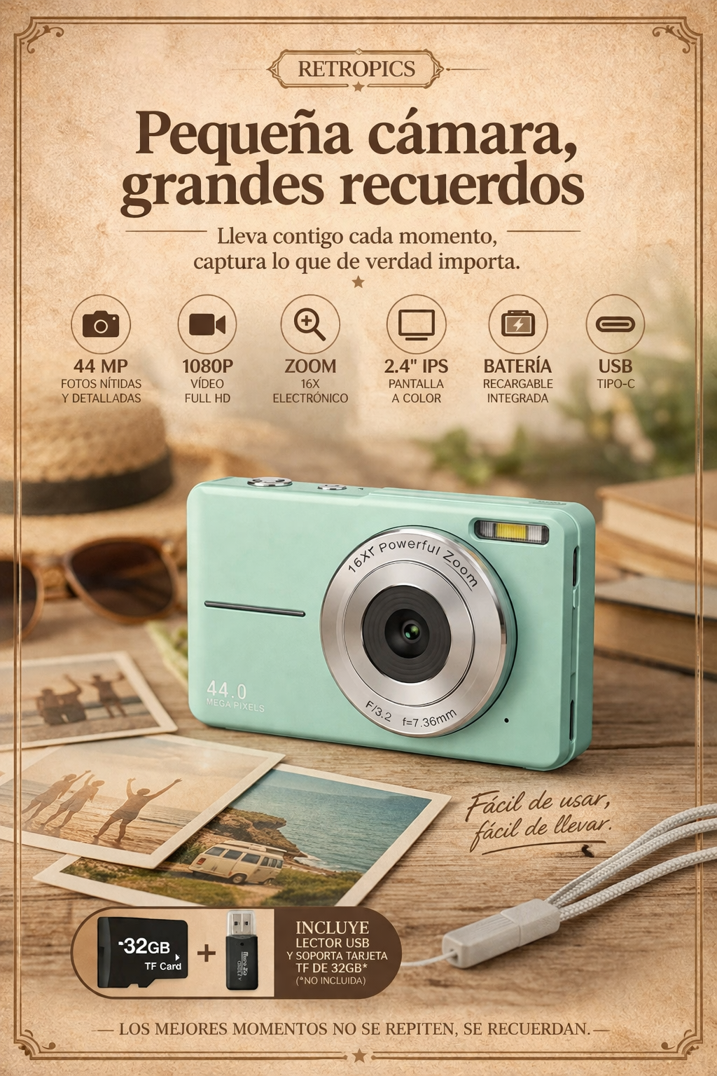Camara Retro 44MP