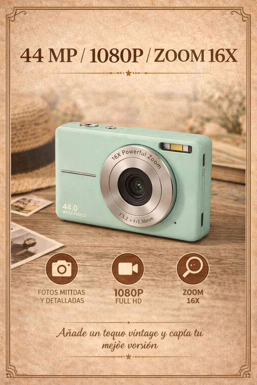Camara Retro 44MP