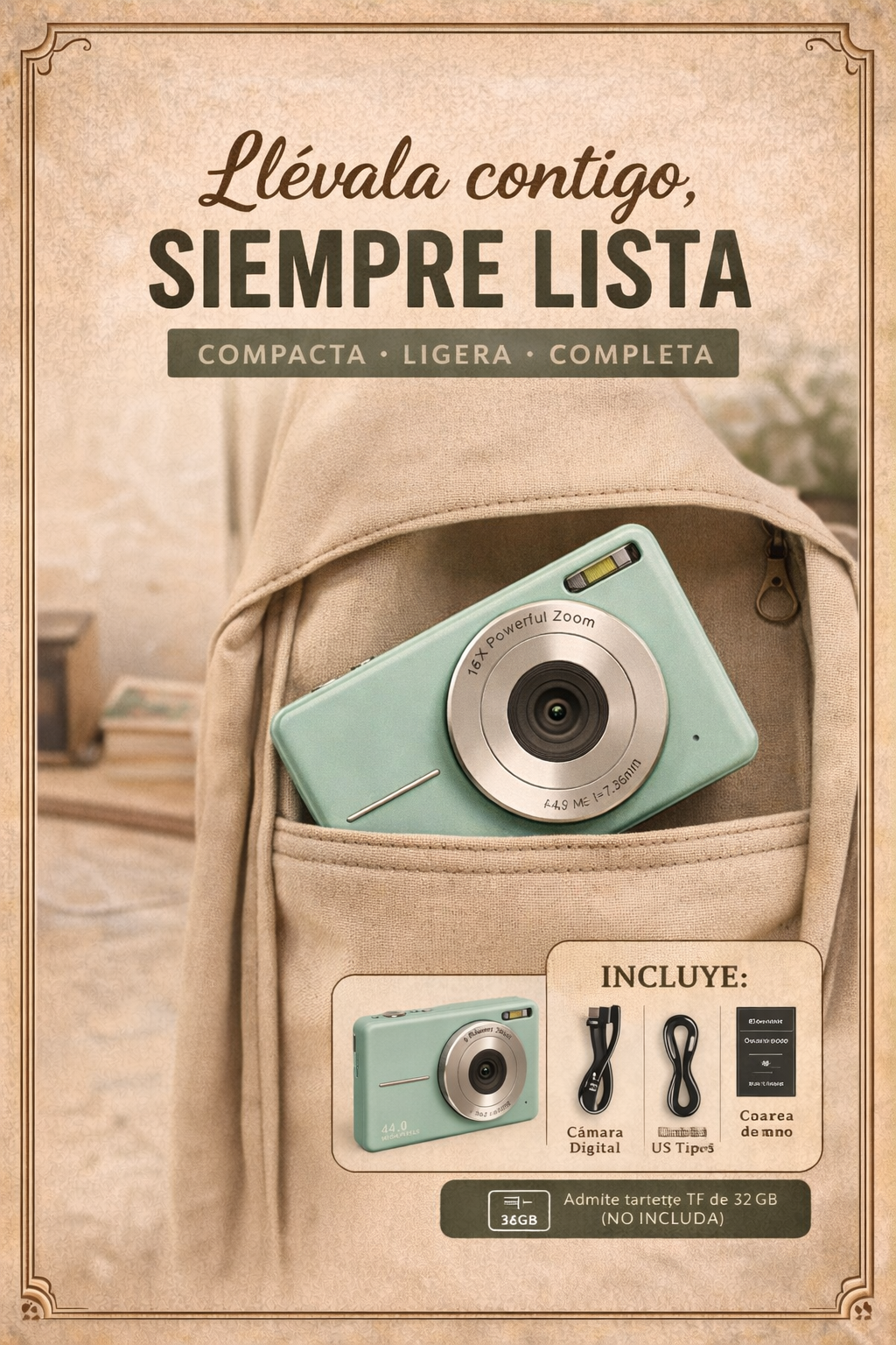 Camara Retro 44MP